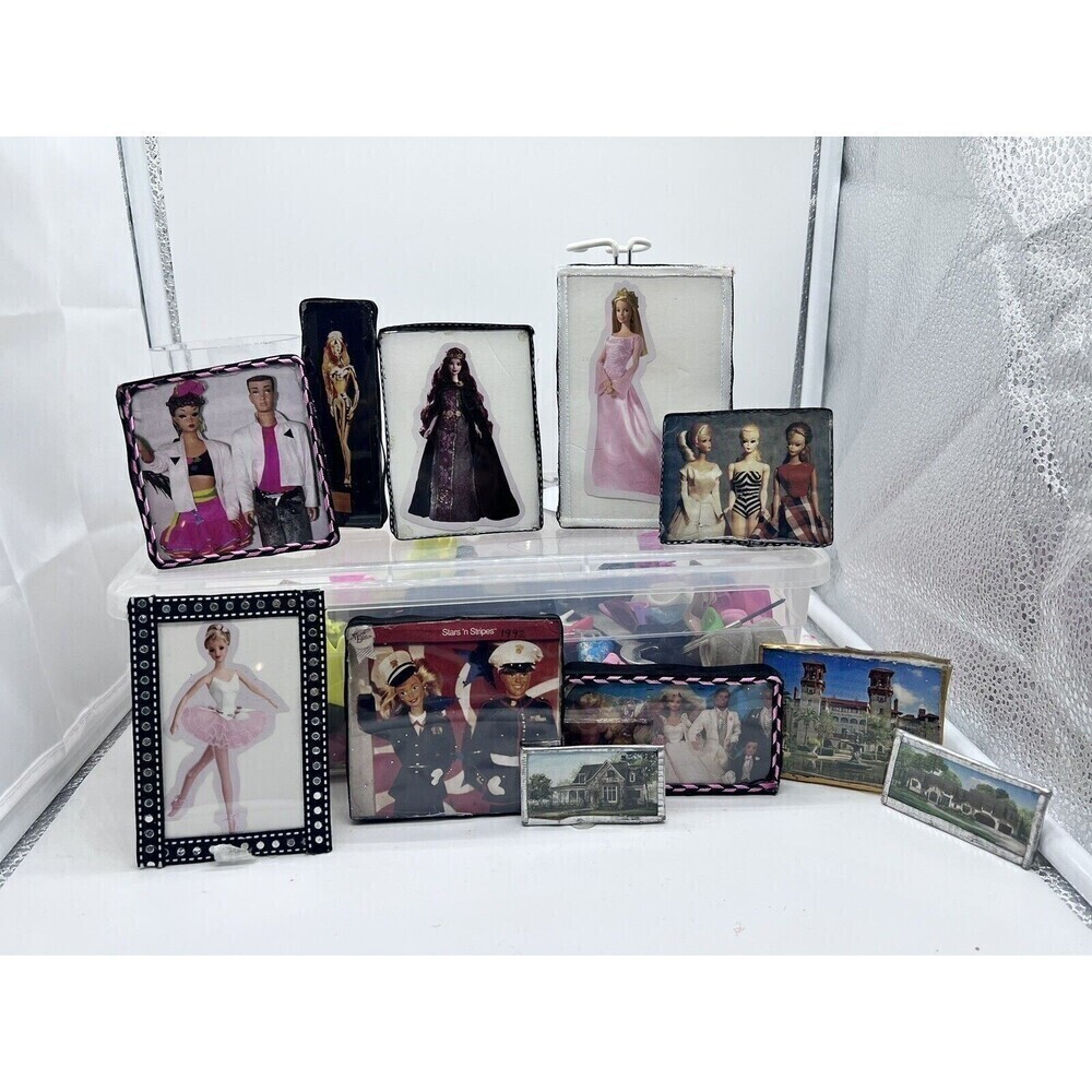Vintage Homemade Barbie's Dream House Mattel Framed Picture Lot 11